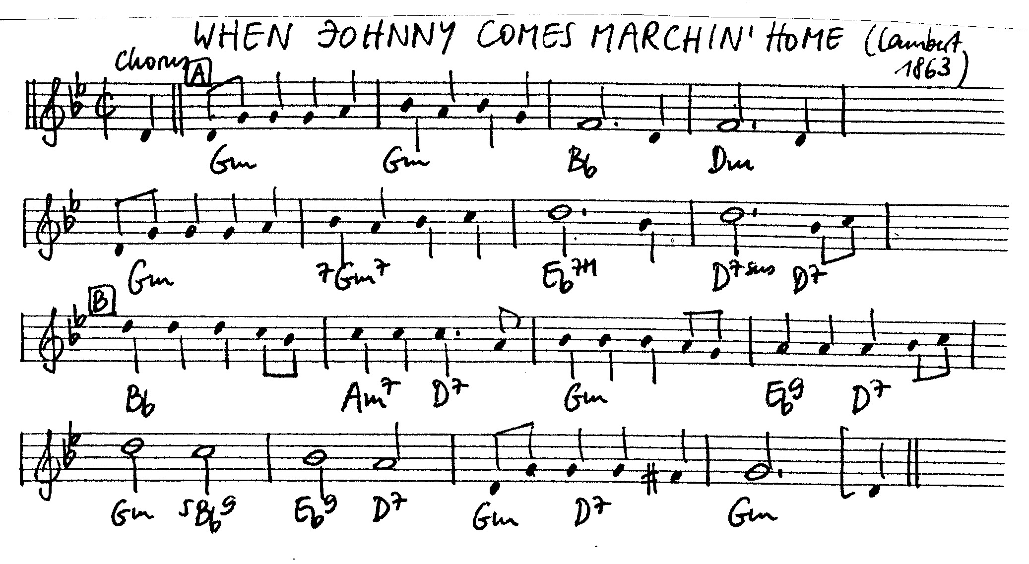 when johnny comes marchin' home leadsheet – book us for your next 20s or gatsby event